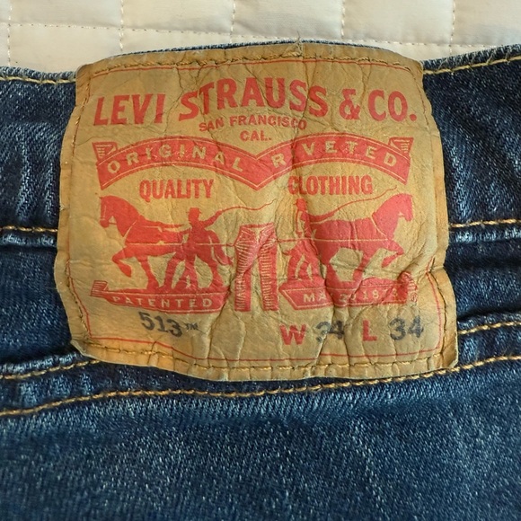 Levi 513 Mens Jeans 34x34 - Picture 5 of 6